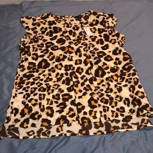 NWT The Limited Leopard Blouse